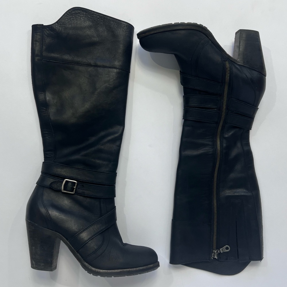 Ariat Womens Black Leather Knee High Boots